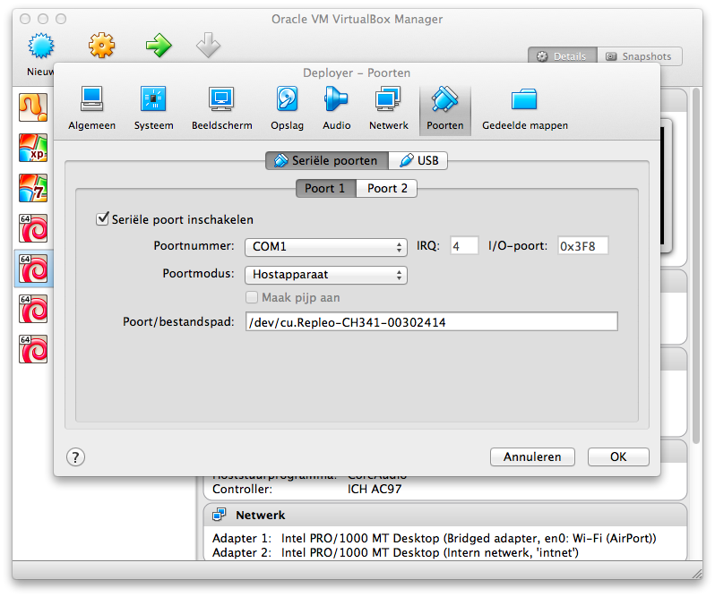 serial console for mac os x